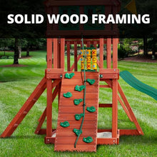 Gorilla Playsets Double Down II Wood Swing Set Redwood