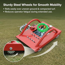 Walk-Behind Turf Trimmer for Artificial Grass with Direction Marking,Adjustable Cutting Width,Replaceable Blades