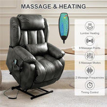 UOPYNE Dual Motor Power Lift Recliner with Massage Heat for Seniors