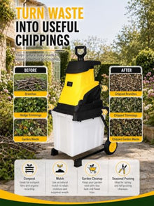 Wood Chipper Shredder Machine for Composting and Landscaping 50m-PowerCord