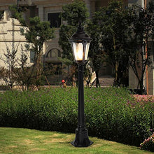 Lights Outdoor High Pole Aluminum Pastoral Patio Street Light High Brightness Glass E27 Landscape Lawn Lantern European Classic Villa Pathway Courtyard Road Light Rustic Lawn Floor Street Lighting Fix