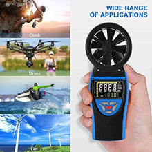 FRAHS Digital Anemometer, Handheld Vane Wind Speed Meter, Portable Digital Anemometer for Measuring Wind Speed