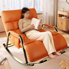 ZREVSB Oversized Rocking Chair for Living Room - Adjustable Backrest in 5 Positions Perfect Reading Balcony Porch and Patio Use