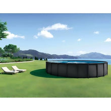 24ft x 52in Round Frame Above Ground Pool Set w/Filter Pump & Ladder