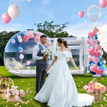 Yorkgargen Inflatable Bubble House 10ft Clear Dome Tent White