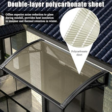 GJZDPMY Outdoor Canopy for Windows & DoorsArched Shelter for Patios Porches & CourtyardsSun & Rain Protection Noise Reduction Durable & Stylish Design