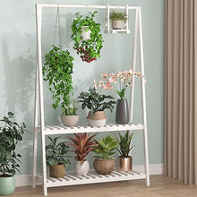 Modern Rustic Flower Rack Multi-specification Flowerpot Stand Anti-corrosion And Moisture Resistant Plant Display Rack Hangable Flower Pot Ladder Frame Wooden Plant Trellis For Patio Balcony