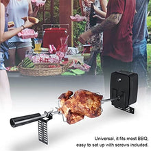 JYXYXSCP Grill Rotisserie Kit,Outdoor Camping Electric BBQ Barbecue Kit,Stainless Steel Spit Rod Meat Forks Accessories for Picnic