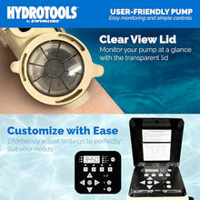 SWIMLINE HYDROTOOLS Variable Speed Swimming Pool Pump For Inground & Above Ground Pools | 3.0 HP, 9720 GPH Self Priming Filter Pumps | 230 V, LED Control Panel, 2-4 Flow Speeds, Strainer Basket, DOE