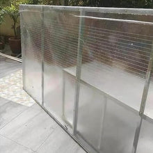 Polycarbonate Sheets All-Weather Outdoor Greenhouse Covering, Plastic Roofing Sheets Rainproof Insulation Protection(1.56x29m)