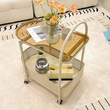NRFJFOP Take Wheel Edge a Few Sitting Room Tea Table of Bed Receives Moved Utility Cart