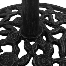 JHNKOJ Umbrella Base Black 48X48X33 Cm Cast Iron