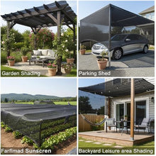AHWEKR 90% Shading Rate 49ft x 50ft Black Shade Cloth,UV Resistant Durable Mesh Tarp with Grommets&Reinforced Edges, Shade Net Using for Plants Cover, Greenhouse, Dog Kennel, Patio, Chicken House