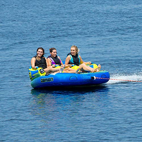 O'Brien Barca 3 Person Inflatable Towable Tube Yellow