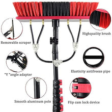 ZXSYYDS Window Cleaning Pole,Photovoltaic Cleaning Brush, Outdoor Window Washing Kit with Extension Pole, Solar Panels Cleaning Brush,for Photovoltaic Panel Cleaning and Solar Panels,5.4m/18FT