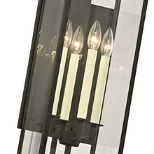 Troy Lighting Beckham 4-Light Wall Sconce | Textured Bronze Finish | Made of Steel | Wet-Rated for Outdoor Use | 8" W x 28.5" H Profile | B6383-TBZ