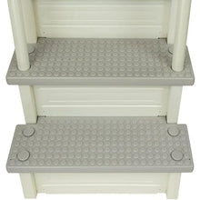 Pearl White with Cloud Grey Steps Swimming Pool Ladder for Aqua Select