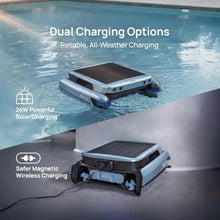 Beatbot iSkim Ultra Solar-Powered Auto Pool Skimmer 24/7 Cleaning, Built-in Water Clarification, Smart App & Voice Control, Dual Charging, Precision Edge & Corner Cleanup, Navy Blue