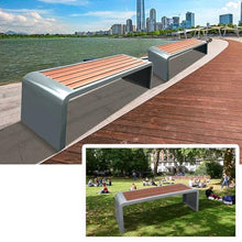 ARMERI Garden Bench for Outdoors, Metal Bench Weatherproof Outdoor Benches, Garden Benche for Garden Patio Porch Park Backyard, Backless Patio Benches,Black 1,100x40x45cm