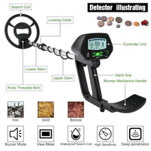 UYCVT Metal Detectors for Adults, High Accuracy Professional Underground Metal Detector LCD Metal Detector with Memory Function Backlight Adjustable