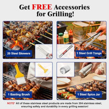 AMZSTAN Lamb Roaster, 60 kg Stainless Steel Charcoal Rotisserie Grill