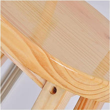 KOMFGT Wooden s Set of 2 with Footrest High Back Bar Chair Relaxed Home Business Counter,A,Sitting Height 60cm
