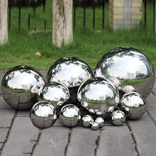 VRFTGHYJU Seamless Mirror Gazing Ball - Hollow Reflective Sphere, Garden Ornament for Home & Garden Decor, Sleek Decorative Garden Accessory(250mm)