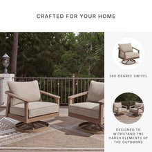 Signature Design by Ashley 1-Piece Wicker Swivel Lounge Chair, Gray