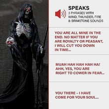 Haunted Hill Farm 7.0-Ft. Motion-Activated Rotting Reaper Animatronic