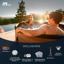 MSpa 6-Person Inflatable Hot Tub, Duet Round Bubble Massage Spa