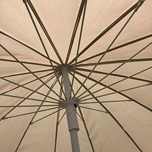 LumaGrove 220cm Fringed Beach Umbrella with Tilt, Portable Outdoor Patio Umbrella with 18 Ribs, Steel Pole, Round Sun Shade
