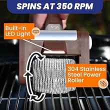 Cordless Rechargeable BBQ Tool, Electric Grill Cleaner Bristle Free with 350 RPM Stainless Roller, 304 Stainless Steel Power Roller, No Bristles, No Preheating (3)