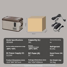 AWMGPDDBTO Mini Fridge Portable Compressor Car Fridge Freezer