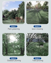 JBNCRYGD Brushless Electric Lawn Mowerelectric Lawn Mower, Home Small Walk-Behind Lawn Mower Rechargeable Portable Weeder for Garden Lawn Shrub Trimming