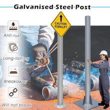 WLCGYD Shade Sail Poles for Deck, Heavy Duty Sign Post and Base Kit/Patio Stick - Traffic Construction Events Sun Shade Use, Pergola Steel Pole ith Mounting(60mm(2 2/5in),2.6m/8.5ft)