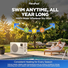 FibroPool Swimming Pool Heat Pump - FH270 70,000 BTU - for Above Ground and Inground Pools and Spas - High Efficiency, All Electric Heater - No Natural Gas or Propane Needed