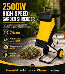 Kindevieft Electric Wood Chipper Shredder 60m