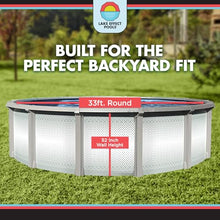 Lake Effect Pools 'Grand Cayman' 33 ft Round Above Ground Swimming Pool
