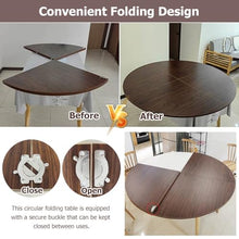 Round Folding Table Large Round Foldable Table Top Only - 120 140 160 180 200 220cm Dia Circular Wood Replacement Table Top - Space Saving Folding Circle Table for Parties/Wedding/Event(Dia 190cm/6.2f