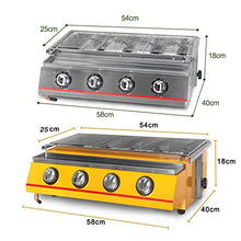 BBQ Grill Gas Barbecue 6 Burner Smokeless Roasting Tray Steel Grill Outdoor Picnic Barbecue Grill Kitchen Tools(white-Dinosaur Doodle4)