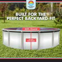 Lake Effect Pools 'Grand Cayman' 30 ft Round Above Ground Swimming Pool