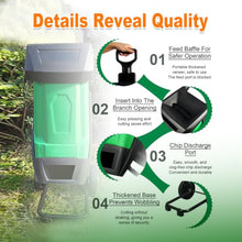 Corded Electric Wood Chipper & Garden Shredder Machine