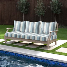 Sorra Home Outdoor/Indoor Deep Seating Sofa Pillow and Cushion, 25 x 25 x 5 in, Direction Dew