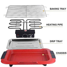 AFPSDLFJDLS Smoke Less Infrared Grill, Indoor, Heating Electric Tabletop, Non Stick Easy to Clean BBQ