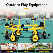 Amzealot Toddler Tricycle 360° Spin 6-Seater Yellow