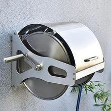 VIXARKO Portable Garden Hose Reel,Stainless Steel MobileGarden Hose Reel Wall/Floor Mounted Metal Water Hose Reel Water Pipe Car Roll Hose Reels (Color : Blue, Size : Rack+30m Hose)