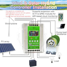 Wind Turbine Solar Hybrid Mppt Boost Regulator,Wind Solar Hybrid Charge Controller,Operating Ambient Temperature -20℃~50℃,for Horizontal/Vertical Axis Winds Turbines 6000W