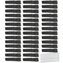 Beuta Landscape Edging | Garden Edging Border | Polyrock Blocks for Lawn Edging, Flower Beds & Yard Edging – 40 Pack | Each Section Has 6 Blocks 48" L x 4" W x 6.5" H | 80 Spikes | Charcoal