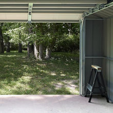 Arrow Storage Products 12' x 17' Murryhill Garage Galvanized Steel Extra Tall Walls Prefabricated Shed Storage Building, Flute Gray