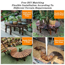 BXKCFYBSQ 360° Looping Tree Bench,Backless Garden and Patio Seating,Solid Wood Curved Chair,Free Combination of Shapes,Capacity 400KG,for Parks Yards